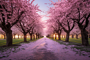 春季桃花高清美丽摄影图