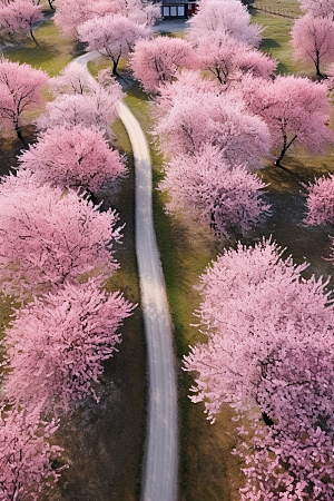 春季桃花高清风光摄影图