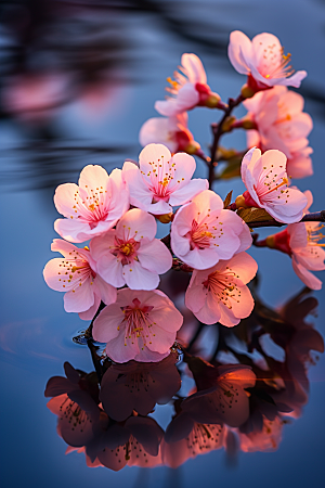 春季桃花风景高清摄影图