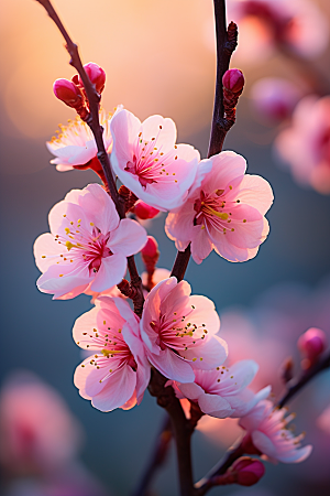 春季桃花风光高清摄影图
