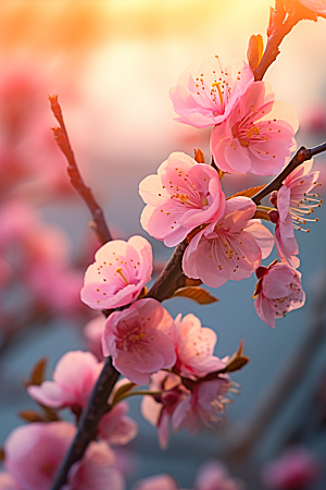 春季桃花高清风景摄影图