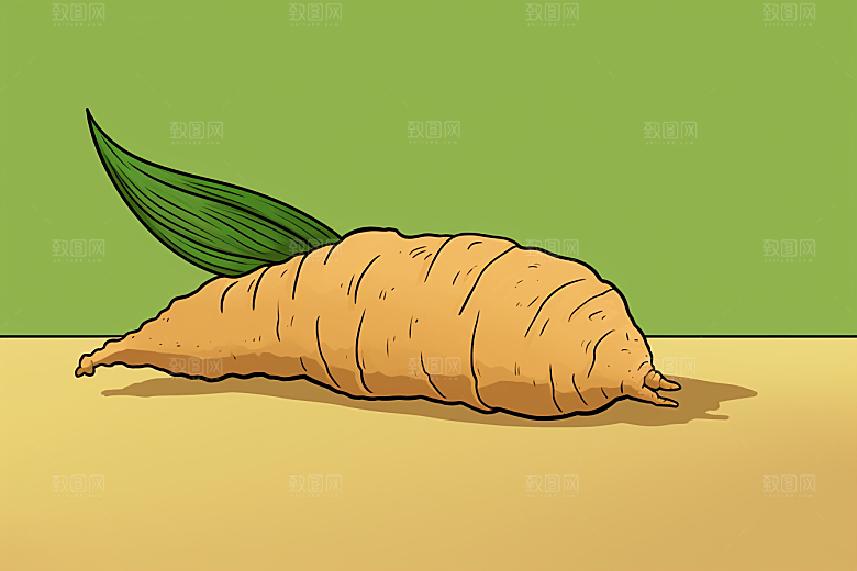 天麻健康医学插画