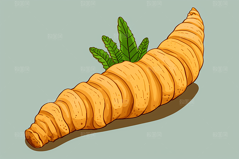 天麻医疗手绘插画
