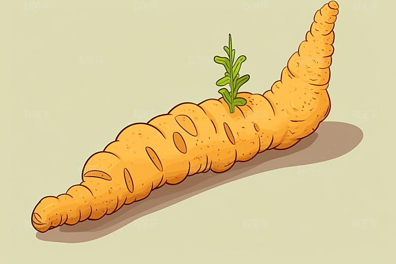 天麻医疗药方插画
