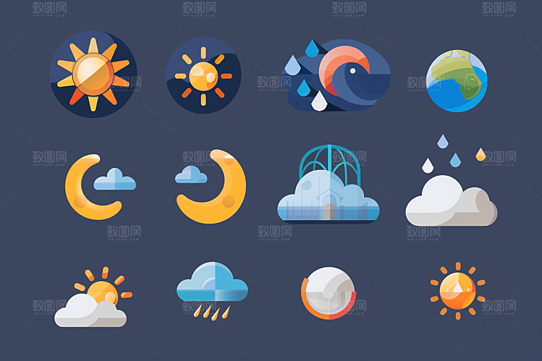 天气图标高清设计感素材