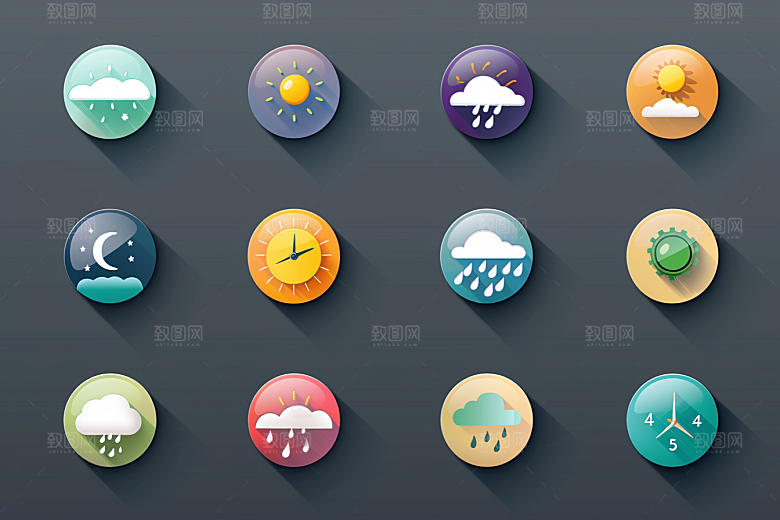 天气图标UI高清素材