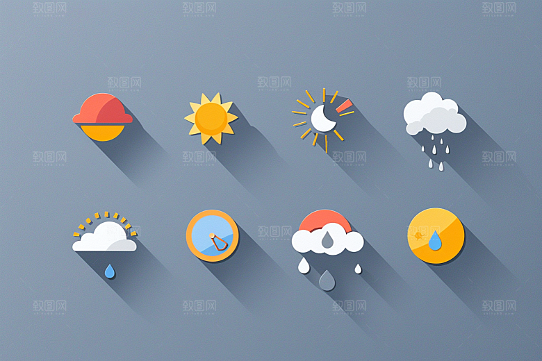 天气图标图形UI素材