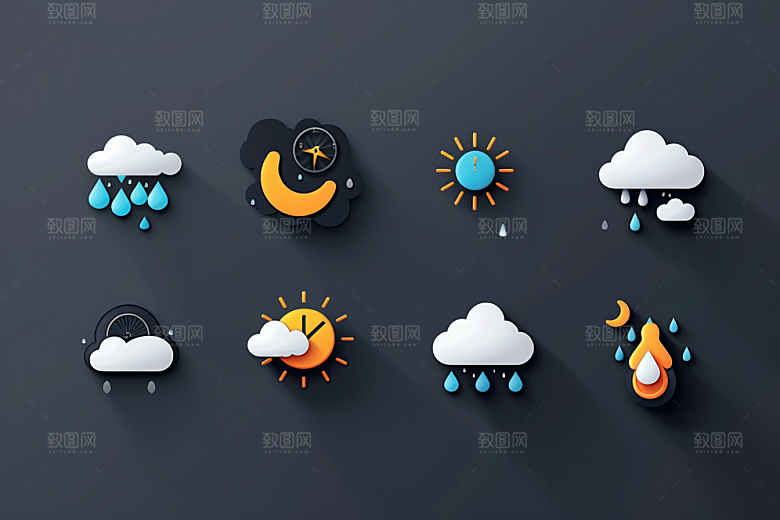 天气图标图形高清素材