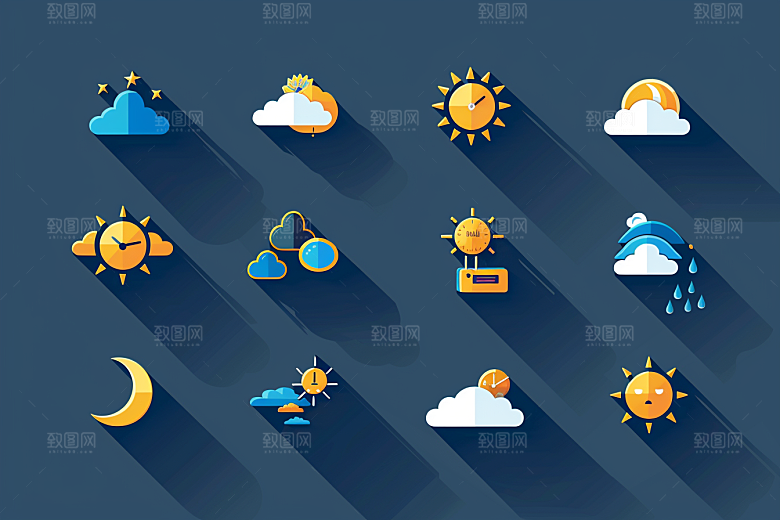 天气图标UI高清素材