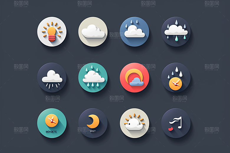天气图标图形高清素材