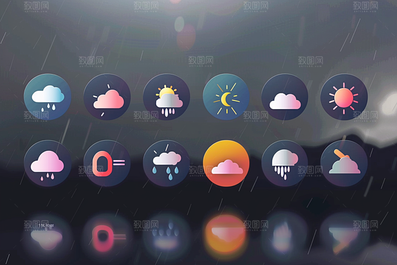 天气图标高清设计感素材