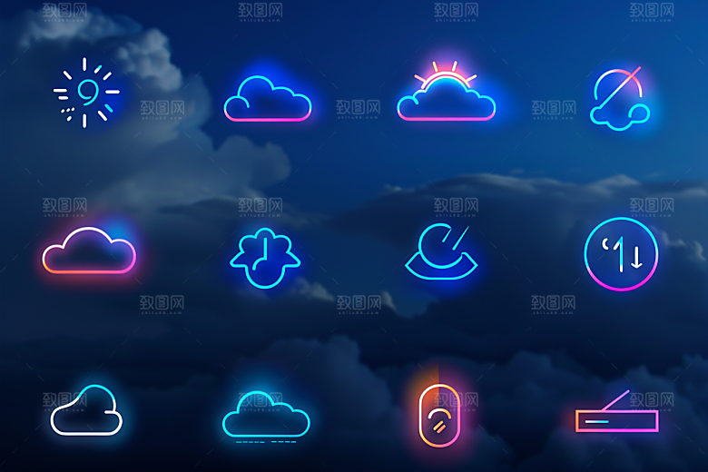 天气图标UI高清素材