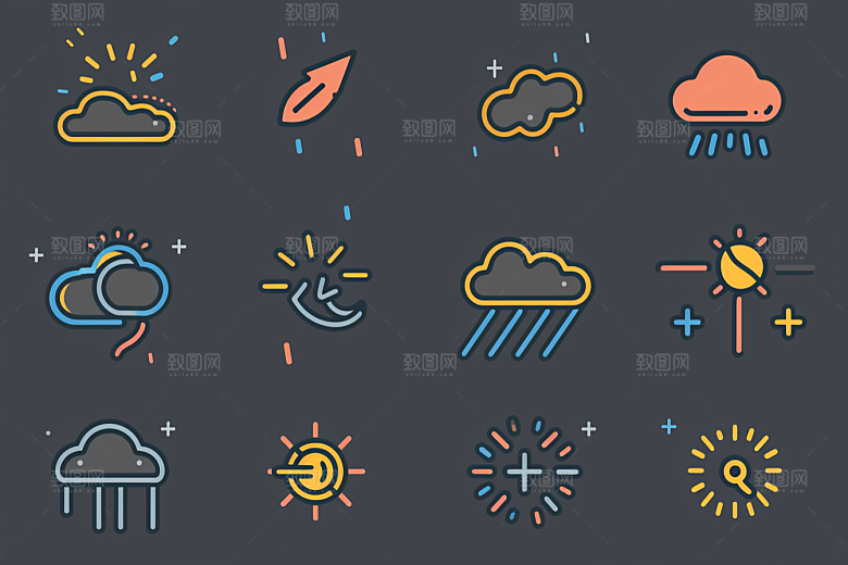 天气图标设计感高清素材