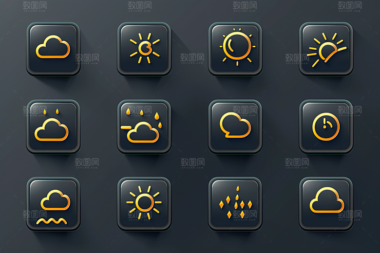 天气图标图形高清素材