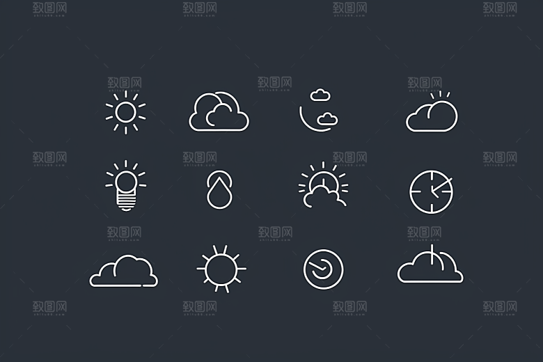 天气图标设计感高清素材