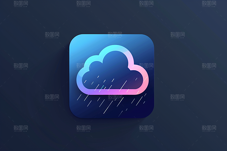 天气图标简约质感素材
