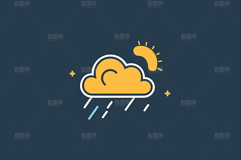 天气图标高清质感素材
