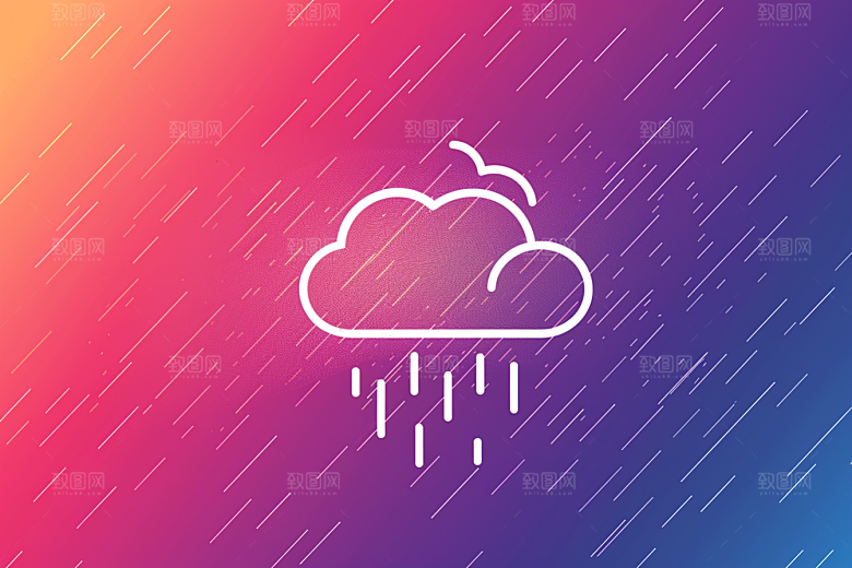 天气图标质感界面素材