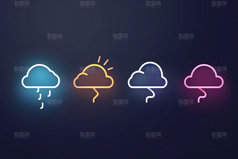 天气图标高清界面素材