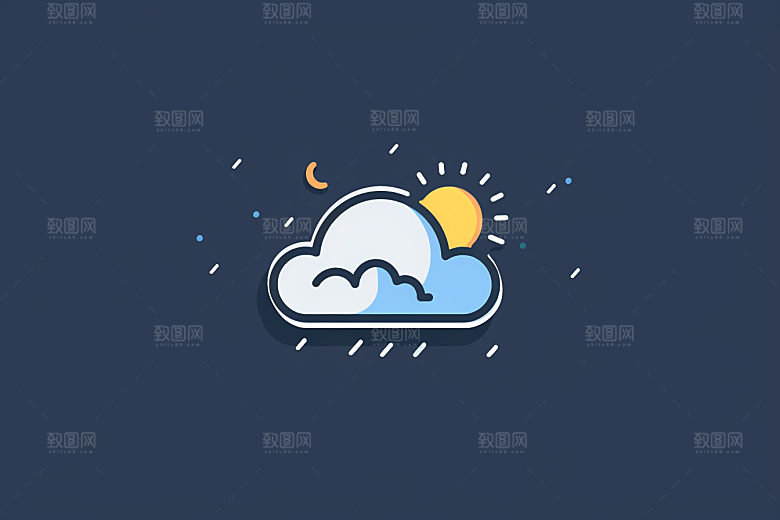天气图标图形彩色素材