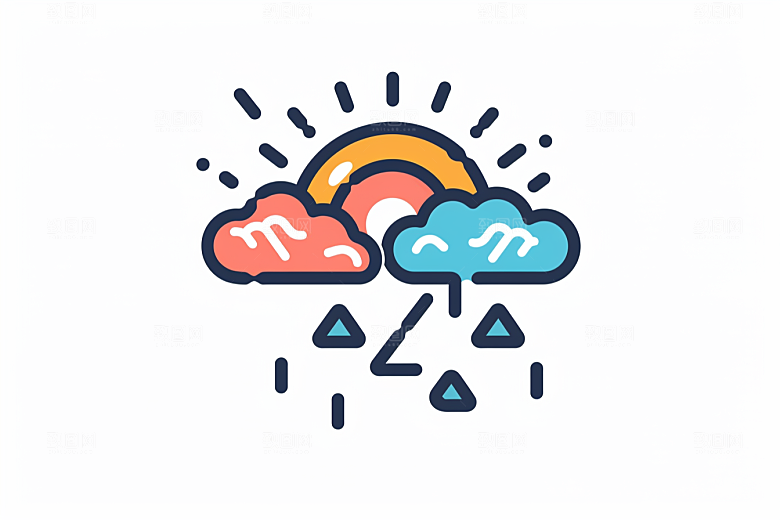 天气图标UI简约素材