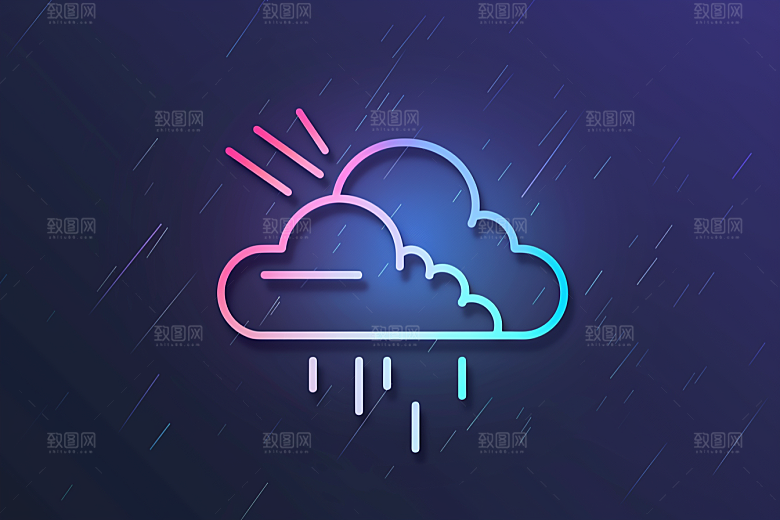 天气图标设计感晴雨表素材