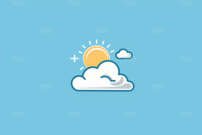 天气图标界面质感素材