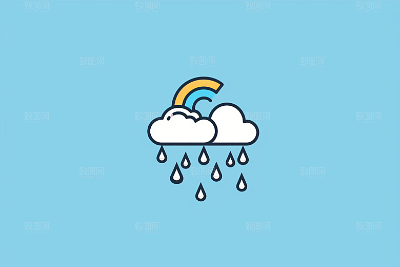 天气图标界面晴雨表素材