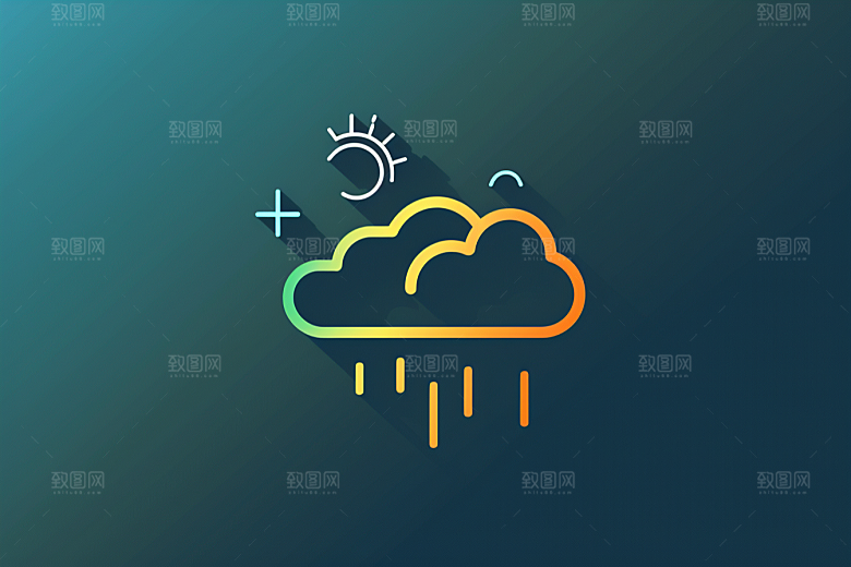 天气图标晴雨表UI素材