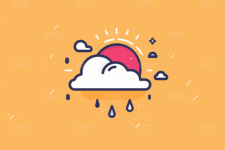 天气图标图形UI素材