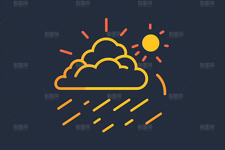 天气图标天气预报晴雨表素材