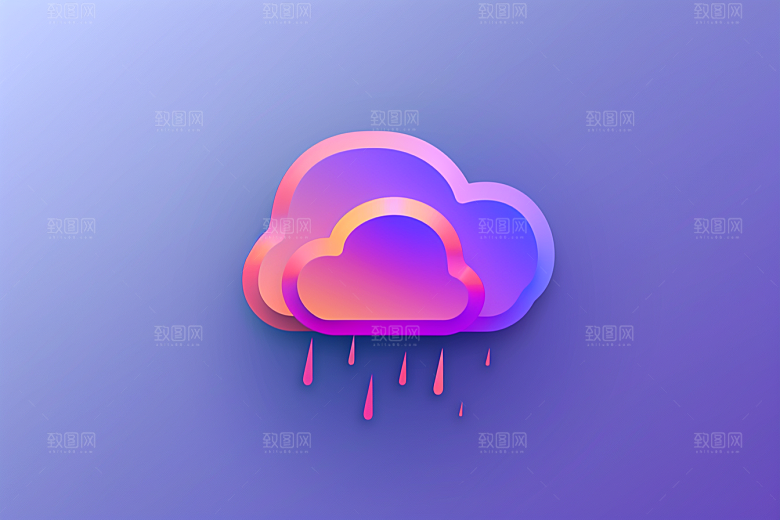 天气图标简约界面素材