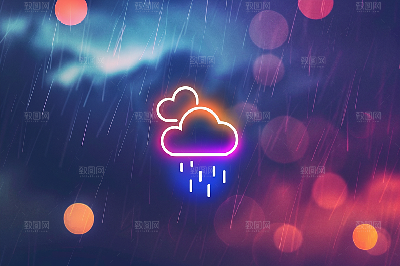 天气图标彩色天气预报素材
