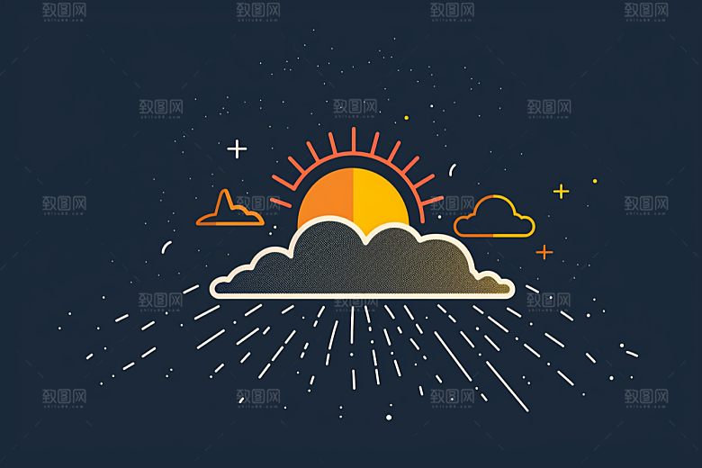 天气图标简约高清素材