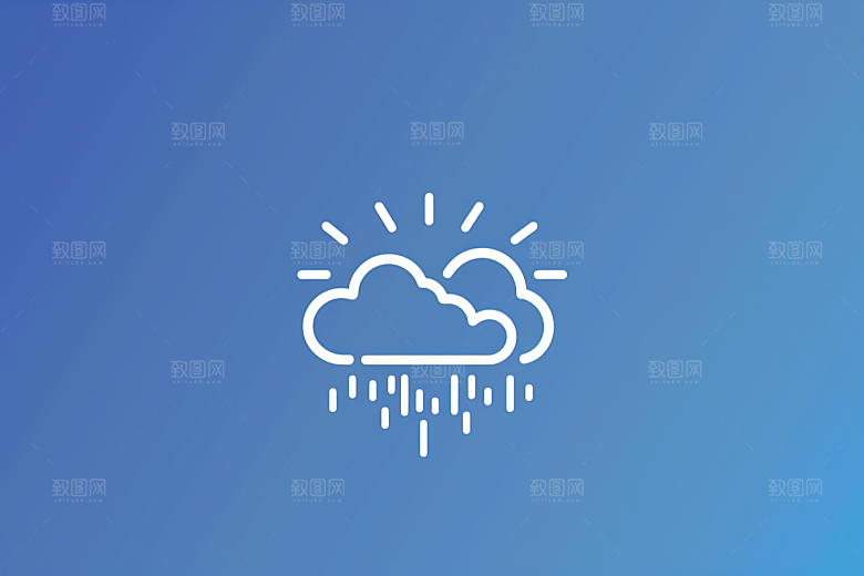 天气图标界面质感素材