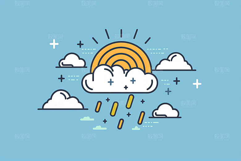 天气图标图形界面素材