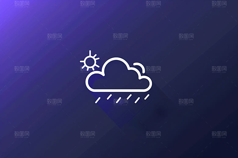 天气图标天气预报质感素材