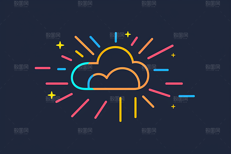 天气图标高清简约素材