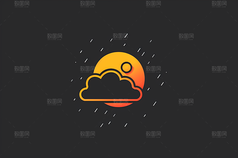 天气图标质感晴雨表素材