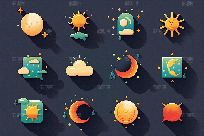 天气图标设计感高清素材