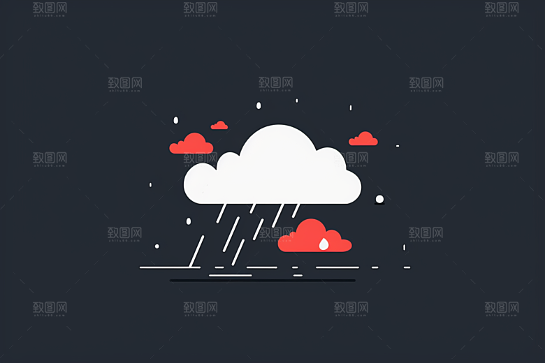 天气图标简约界面素材