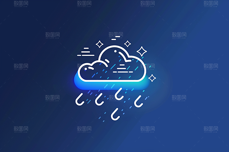 天气图标设计感界面素材