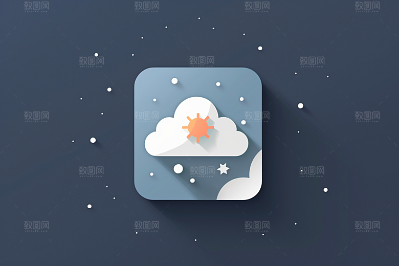 天气图标天气预报设计感素材