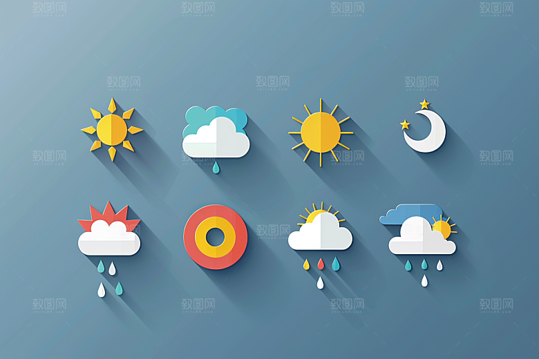 天气图标设计感图形素材