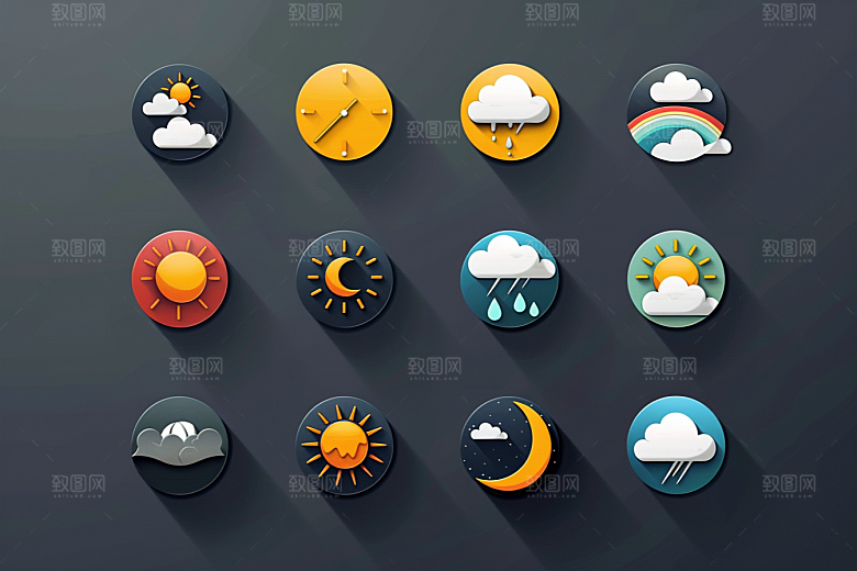 天气图标高清图形素材