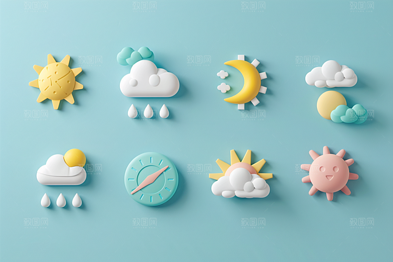 天气图标界面高清素材