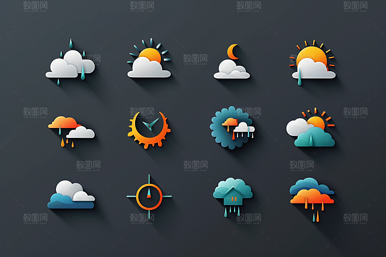 天气图标图形高清素材