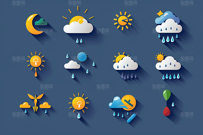 天气图标UI高清素材
