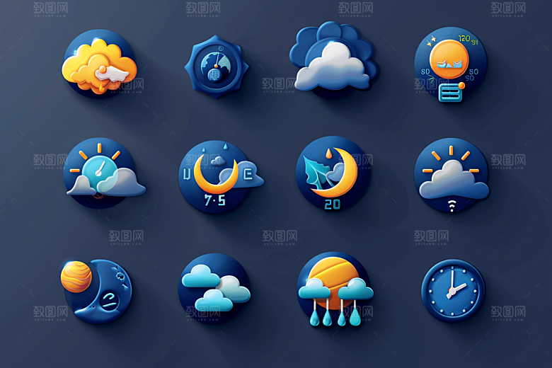天气图标图形高清素材