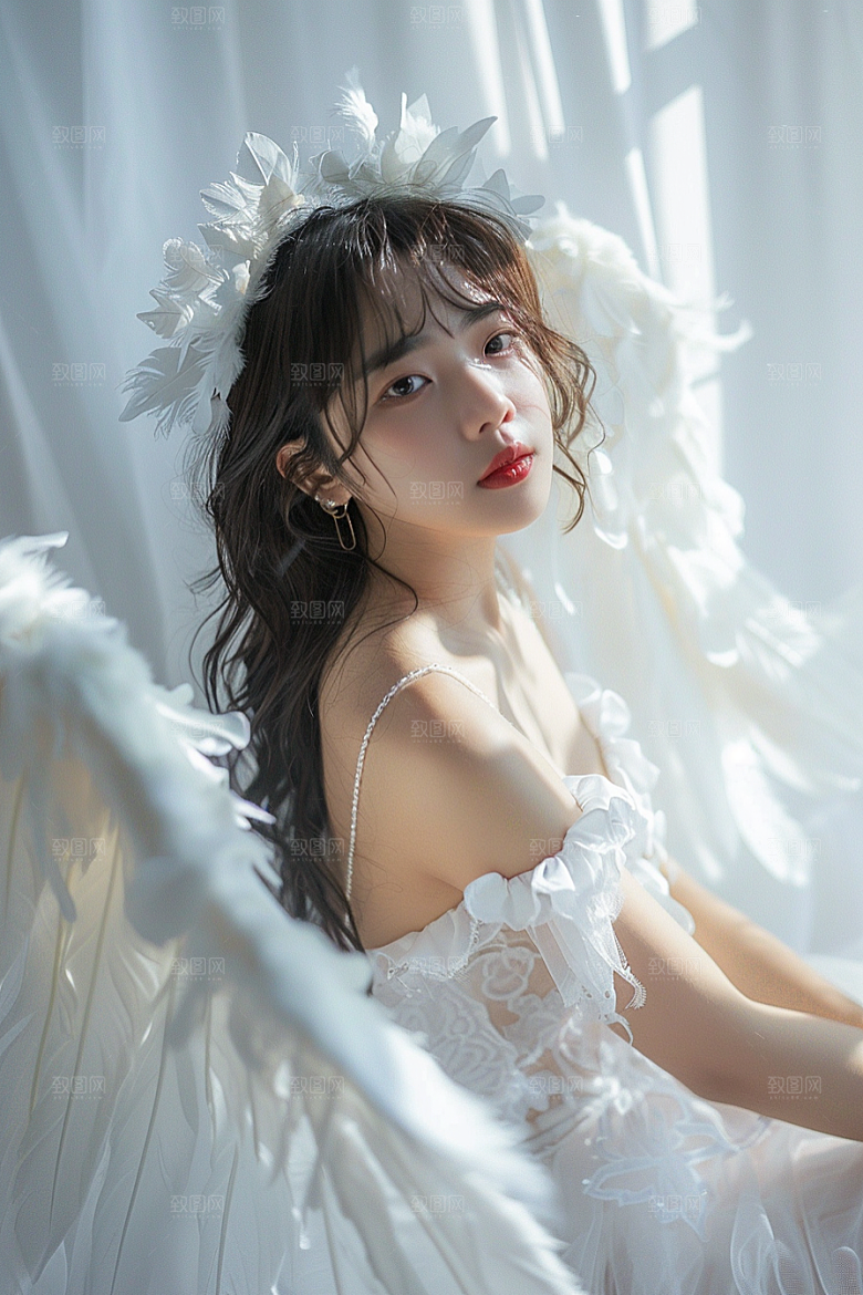 天使女神美女仙女摄影图